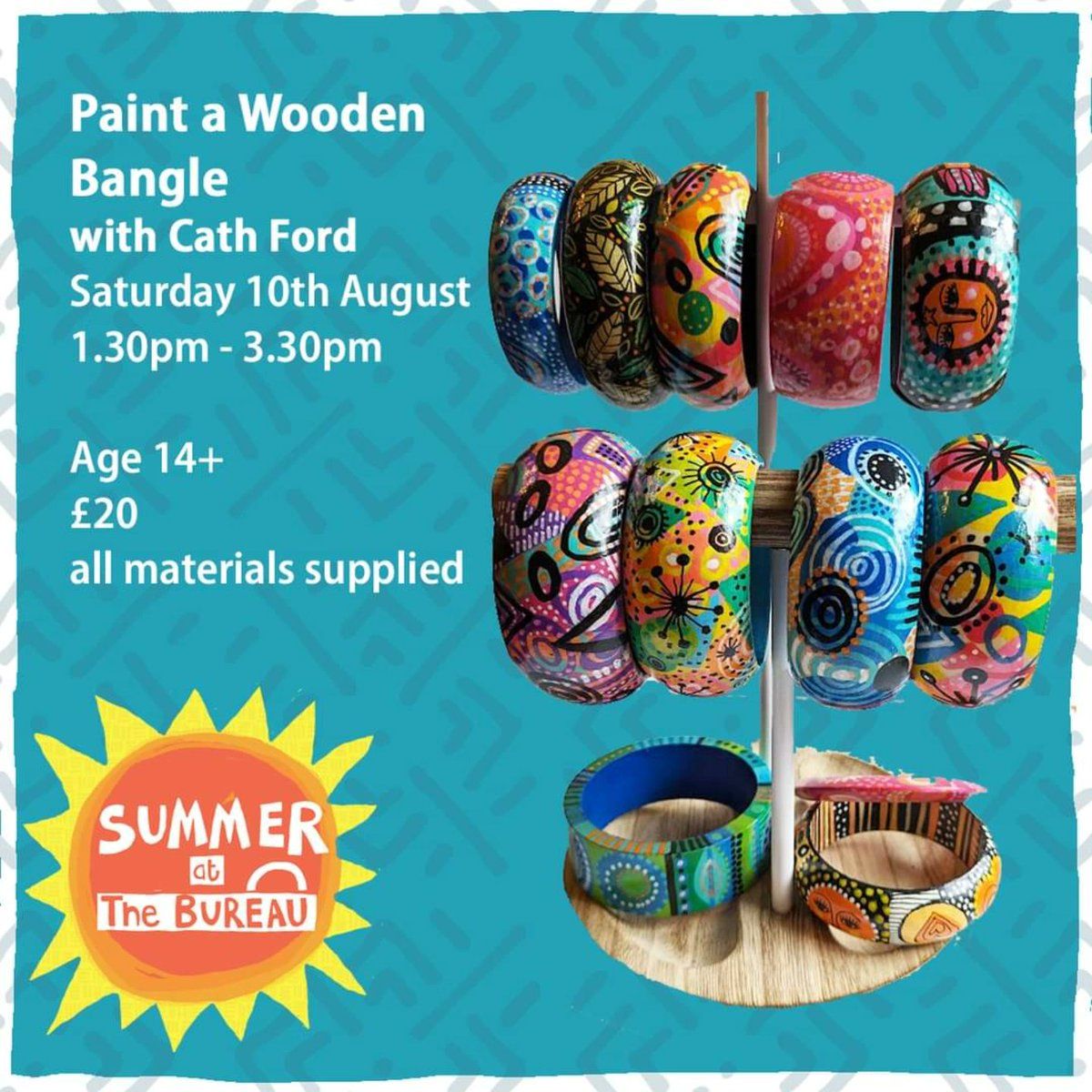 Bureau Summer Workshops 2024 - Paint a Wooden Bangle