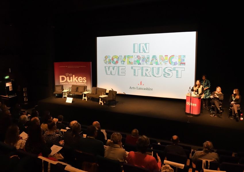 Alex O'Toole Speaking at In Governance We Trust, image by Henry Iddon