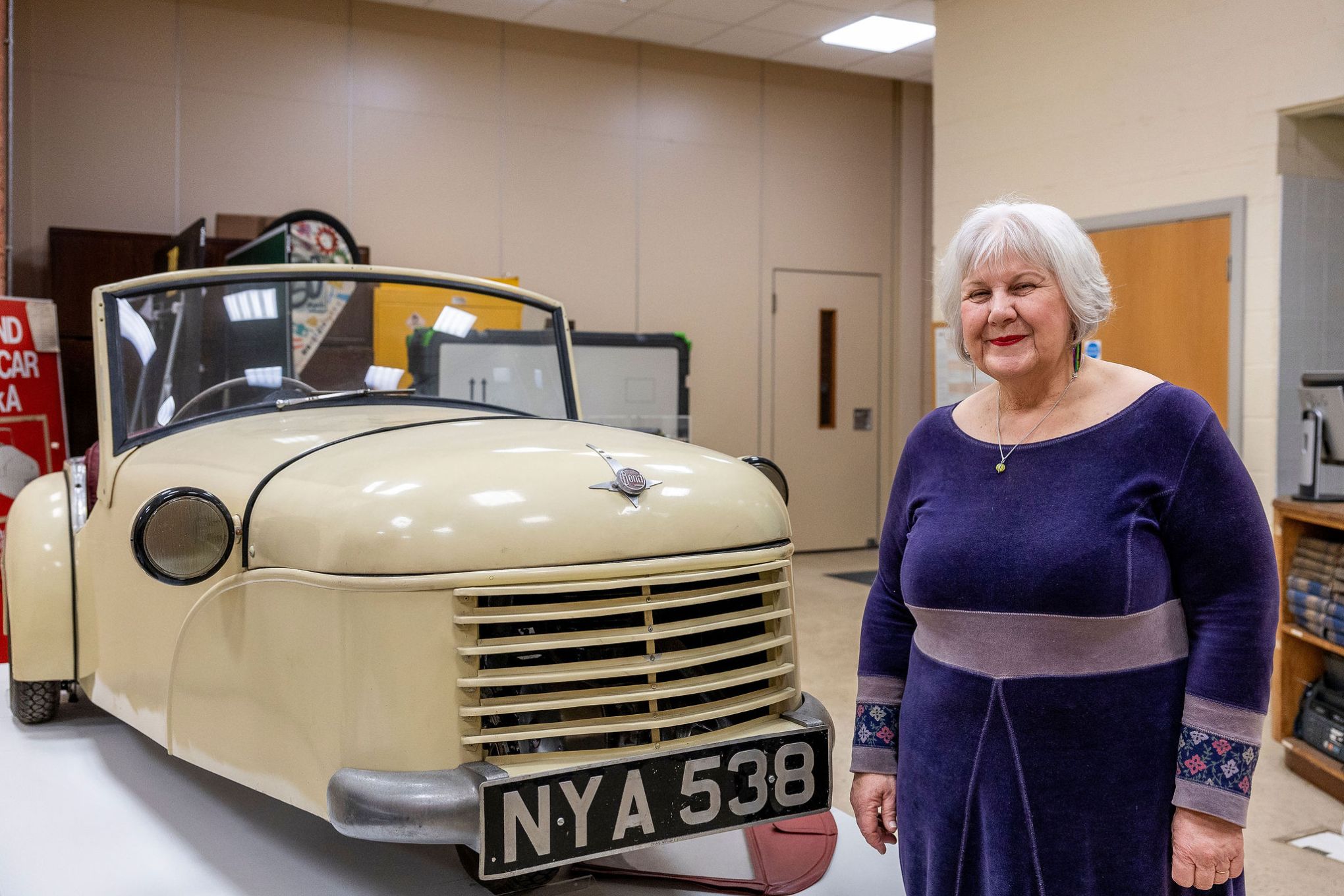 Julie Bell, at the Conservation Studio in Preston. Image by Christina Davies, Fish2Photo.